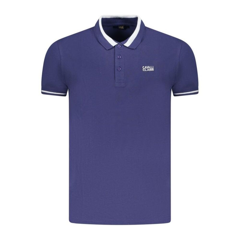 Cavalli Class Blu Cotton Men Men's Polo